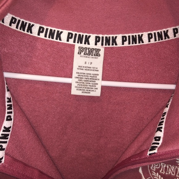 SOLD ——
PINK Victoria Secret Quarter ZIP pullover - Picture 4 of 4